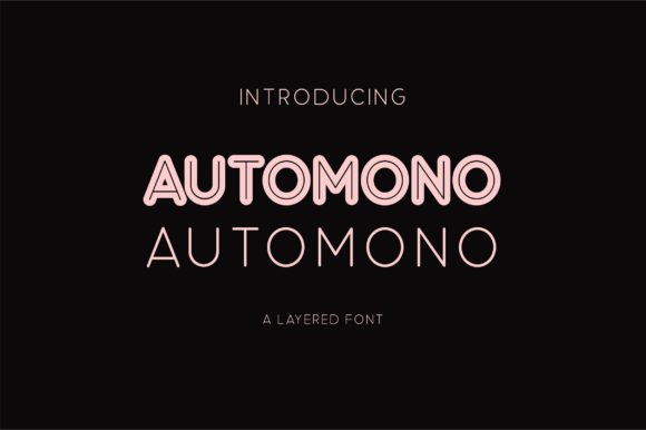 Automono: A Smart, Layered Sans Serif Font