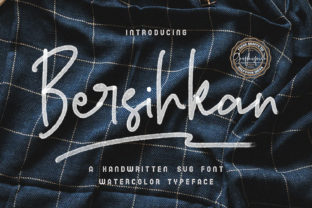 Bersihkan: Clean Watercolor Typography for Modern Design