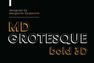 MD Grotesque Bold 3D