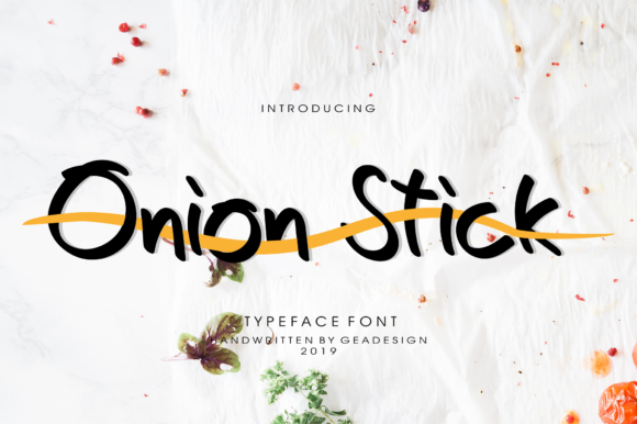 Onion Stick: A Handwritten Font That Balances Minimalism and Playfulness