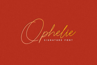 Ophelie: A Romantic Script Font with Flowing Letters