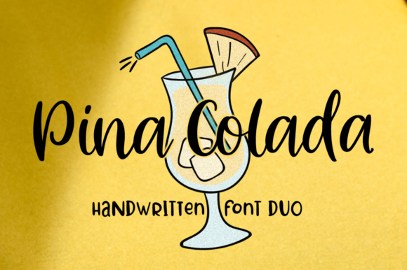 Pina Colada: A Sweet, Handmade Font for Branding and Design