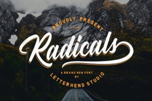 Radicals: A Friendly, Modern Script Font for Expressive Typography