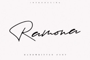 Ramona: The Handwritten Elegance That Elevates Your Creative Work