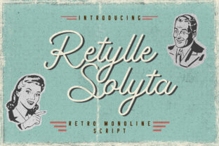 Retylle Solyta Script: Vintage Charm, Modern Versatility