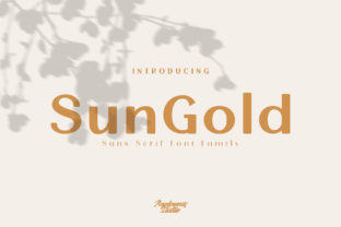 Sun Gold: Elegant Sans Serif for Timeless Design