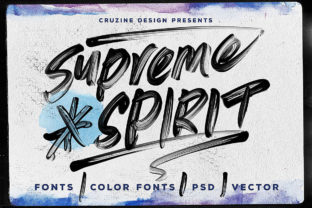 Supreme Spirit: A Grunge Brush Font That Brings Raw Authenticity to Your Creative Work