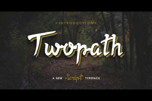 Twopath: A Handwritten Font with Authentic Character